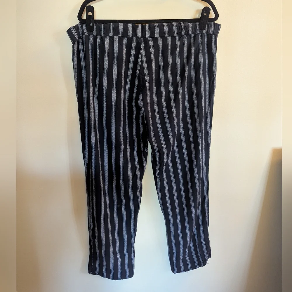 American Eagle Outfitters Black and White Striped Pants